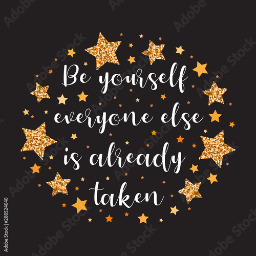 Hand drawn motivation, inspiration phrase. Isolated print.
