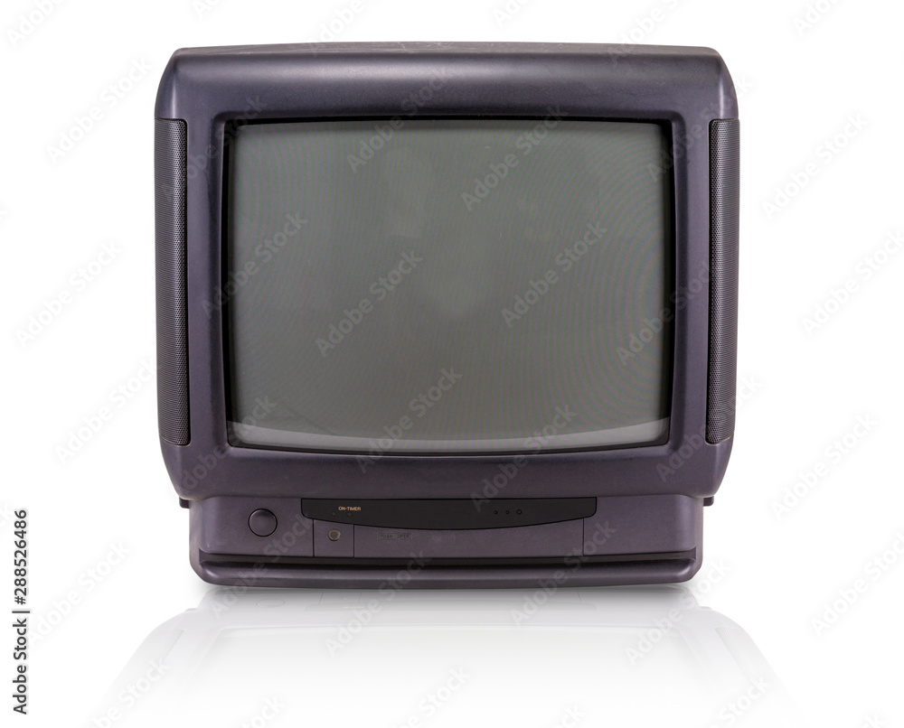 Television isolated on white