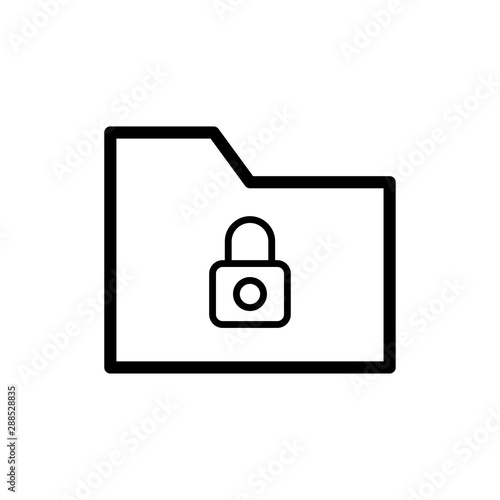 padlock icon trendy