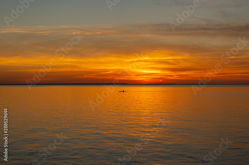 Kayaking into the Sunset over Lake Ontario
