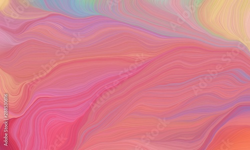 curved lines abstract wallpaper background with pale violet red, burly wood and tan colors. artwork illustration can be used for canvas, poster, graphic or wallpaper