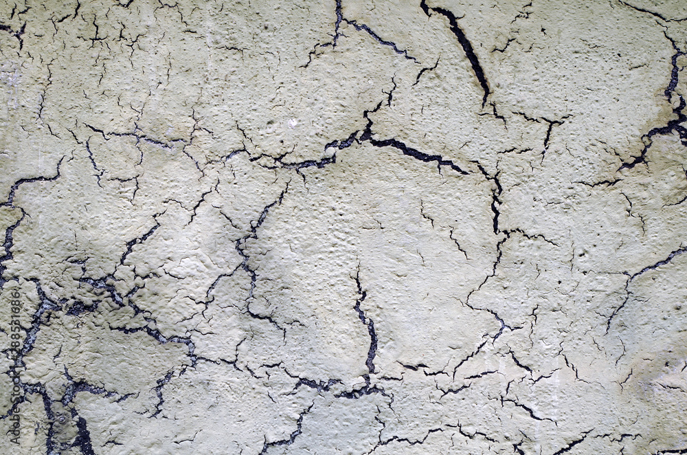 Close up of crackles in a wall Close up of crackles in a wall