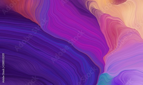 curved lines with indigo, pale violet red and moderate violet colors. modern dynamic background and creative wallpaper art drawing