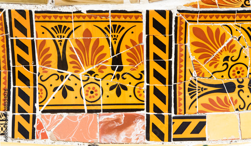 Decorative ceramic tiles