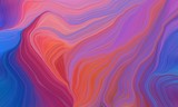 curved contemporary lines waves with mulberry , strong blue and moderate red colors. modern illustration can be used for canvas, poster, graphic or wallpaper