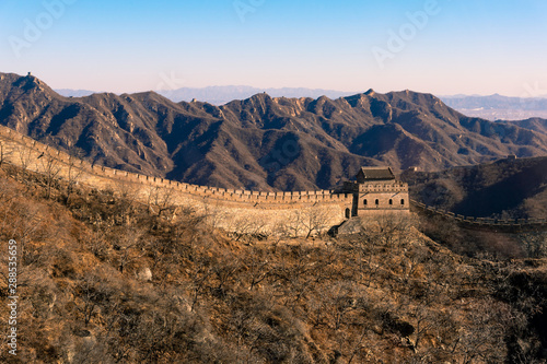 Great wall of china is Landmark at Jinshanling, Beijing