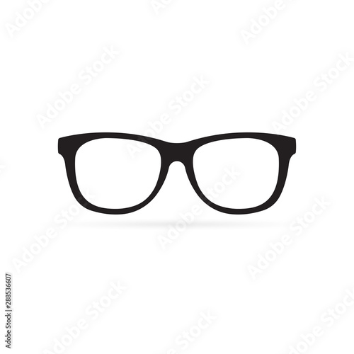 Glasses icon for eyes protection and reading. Vector illustration. 