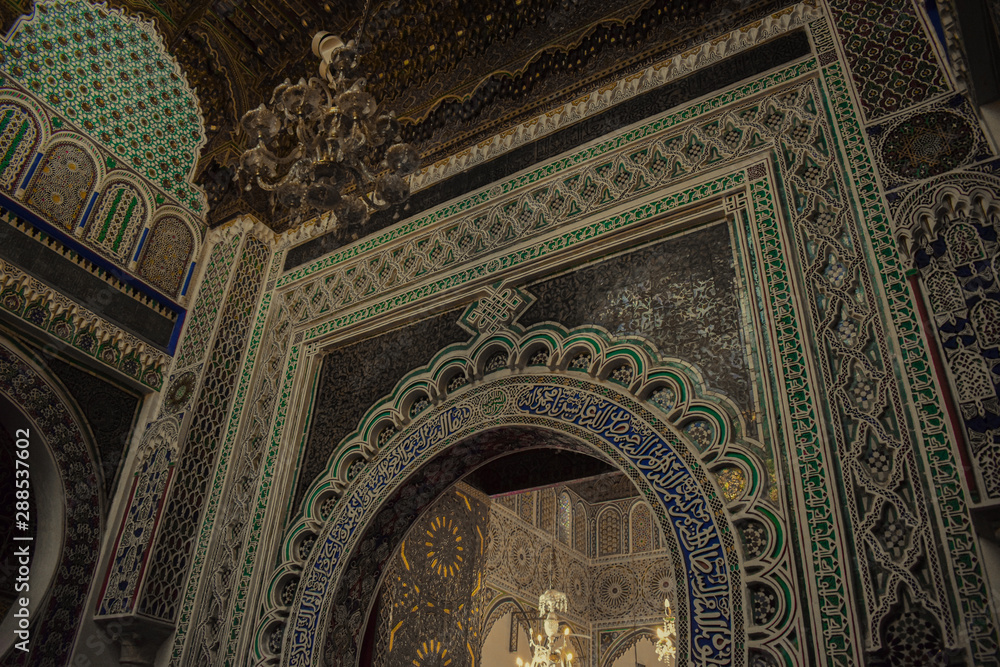 detail of mosque in fes,morocco