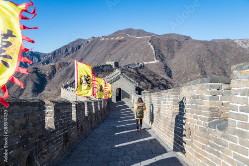 Great wall of china is Landmark at Jinshanling, Beijing