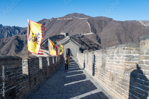 Great wall of china is Landmark at Jinshanling, Beijing