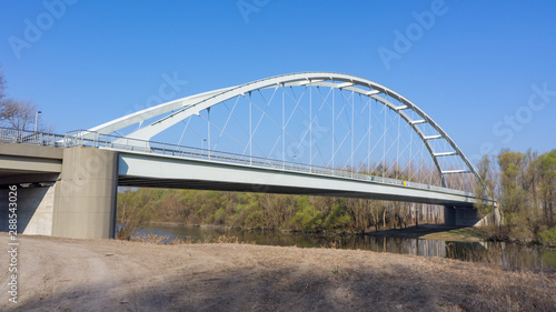 The new bridge of Gyor is the Klatsmányi bridge © majorstockphoto