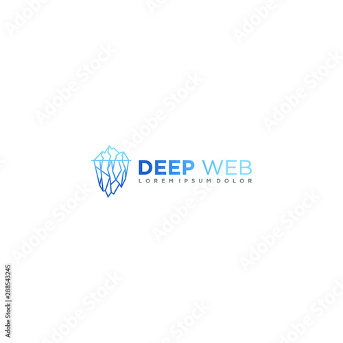 Deep web logo for modern business technology