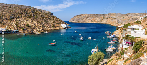 Heronissos bay at the north edge of Sifnos. Cyclades islands, Greece