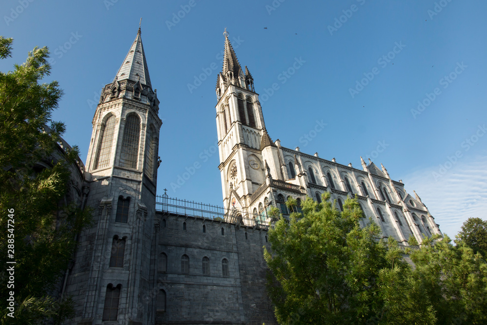 Basilica of the Immaculate Conception of the Blessed Virgin Mary in Lourdes and Basilica of Our Lady of the Rosary in Lourdes Basilica of the Immaculate Conception of the Blessed Virgin Mary in Lourdes and Basilica of Our Lady of the Rosary in Lourdes
