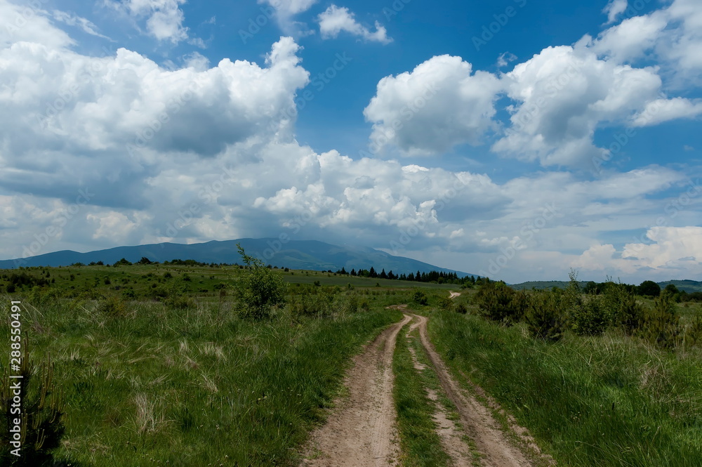 Beautiful clouds over Vitosha and Plana moumtains, Bulgaria Beautiful clouds over Vitosha and Plana moumtains, Bulgaria