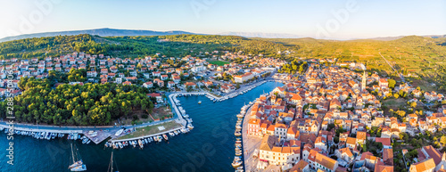 Aerial view of Stari Grad on Croatia photo