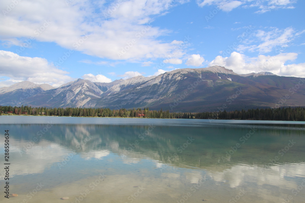 Reflections On Lake Edith, Jasper National Park, Alberta