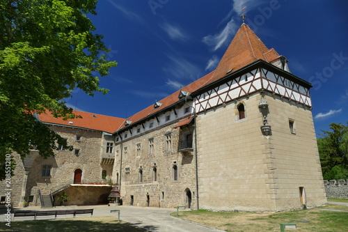 Castle in Budyne nad Ohri, Czech Republic.