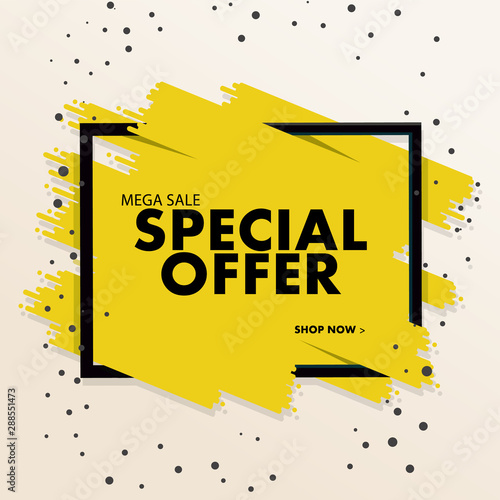 Special offer mega sale banner