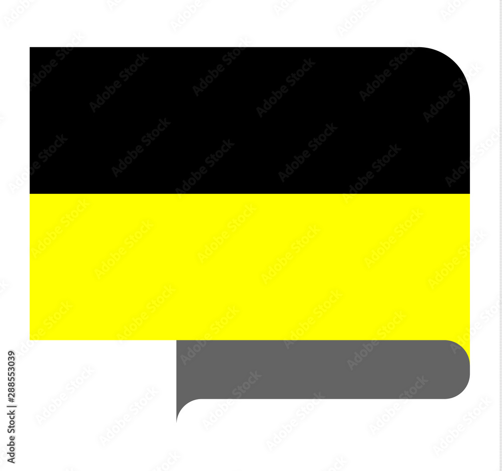 Fototapeta premium Flag horizontal shape, pointer for world map