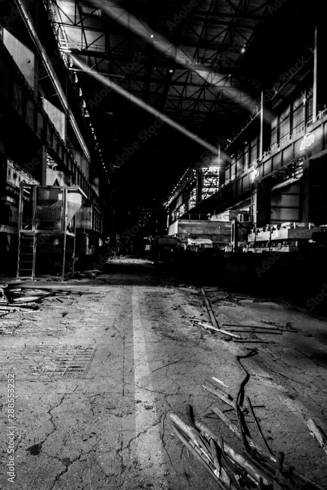 Old abandoned steal factory, Urbex
