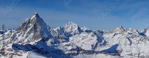 Winter mountain, snow, Glacier rocks, Alps