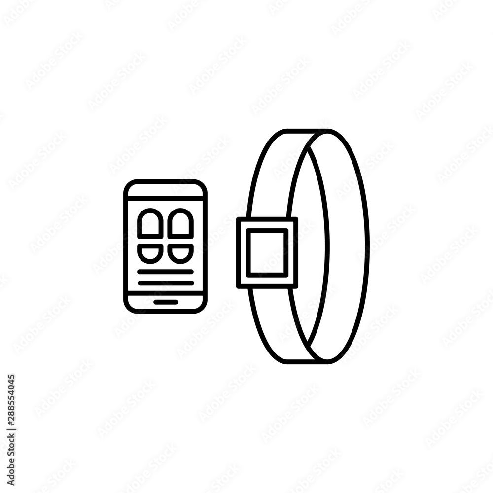 Gadget, smart belt icon. Element of gadget icon Gadget, smart belt icon. Element of gadget icon