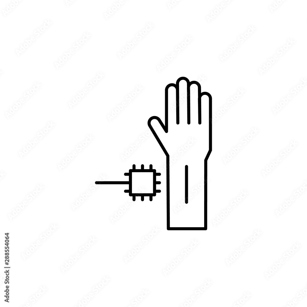 Fototapeta premium Gadget, arm icon. Element of gadget icon
