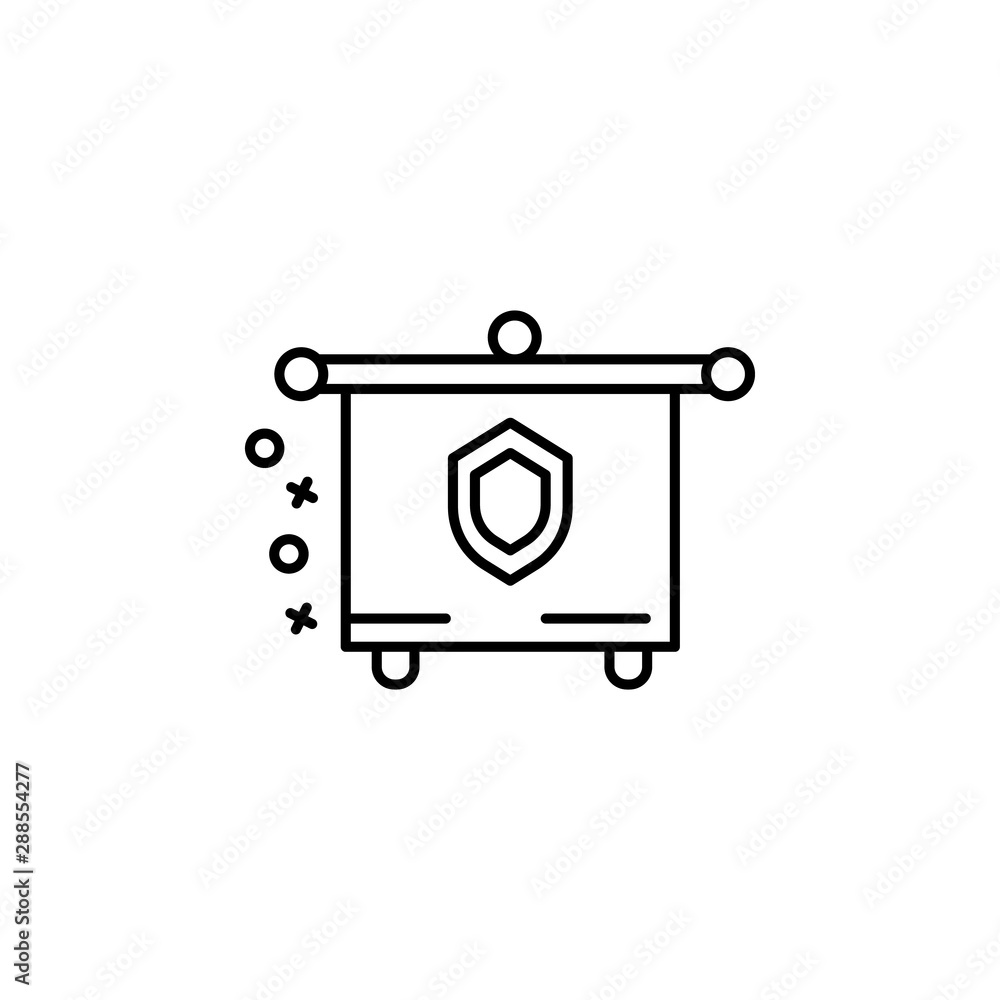 Banner emblem army icon. Element of history icon Banner emblem army icon. Element of history icon