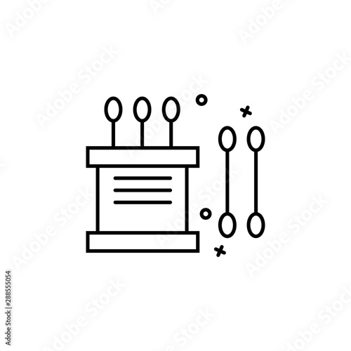 Cotton swabs bud hygiene icon. Element of hygiene icon