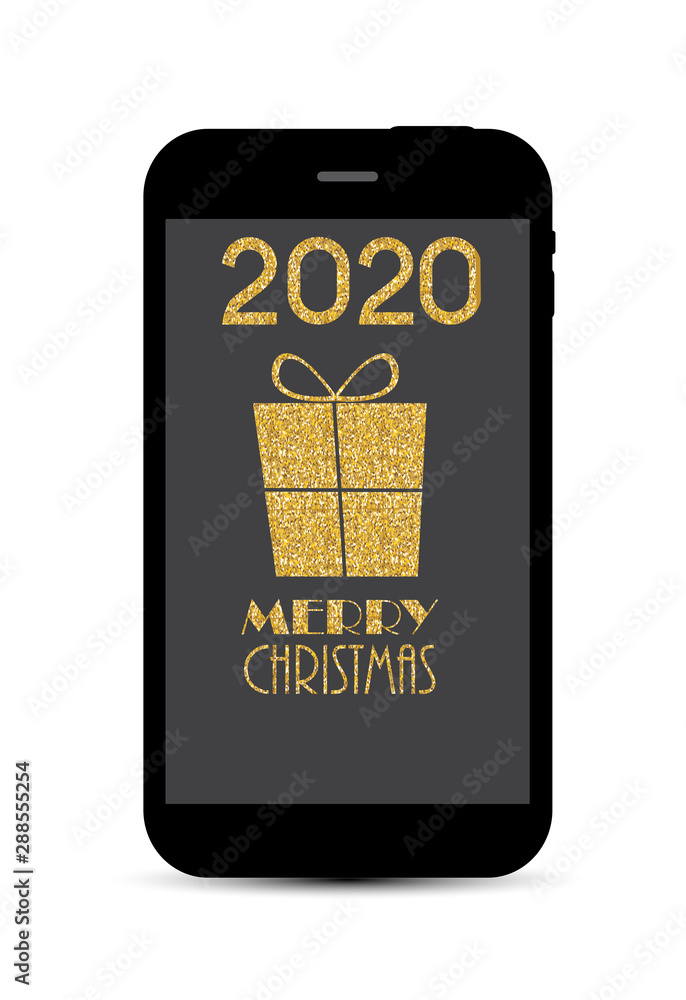 2020 New Year and Merry Christmas Background. Vector Illustration 2020 New Year and Merry Christmas Background. Vector Illustration