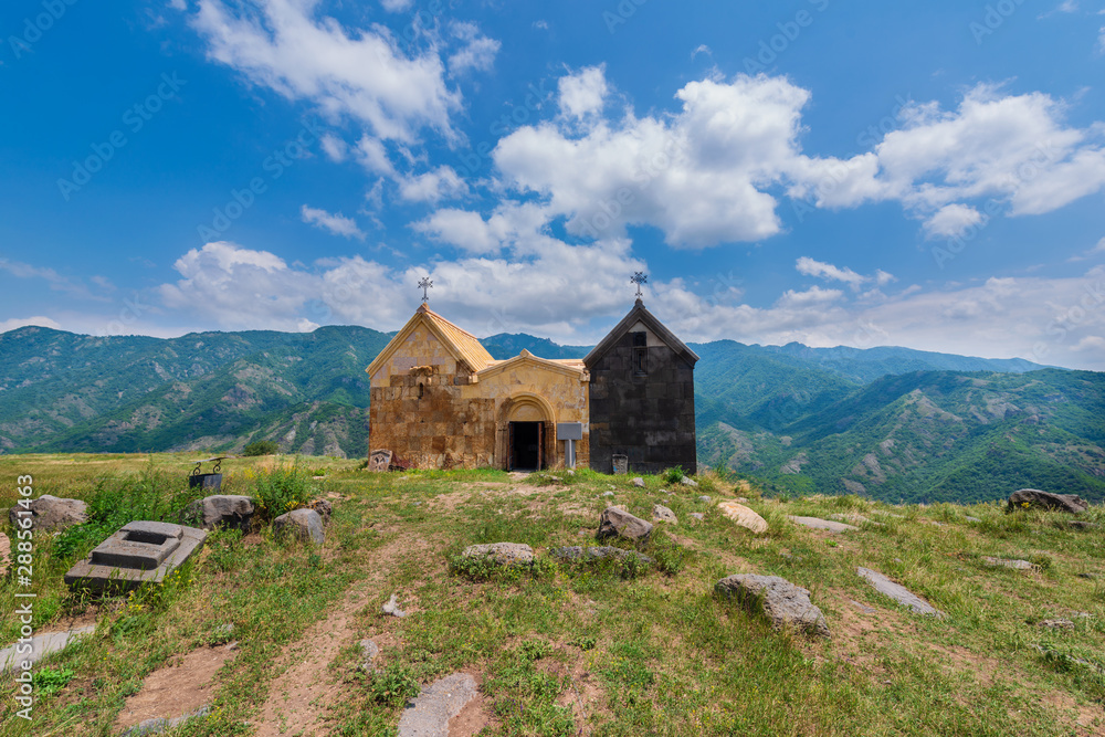 Beautiful view on medieval Horomayr monastery, Armenia