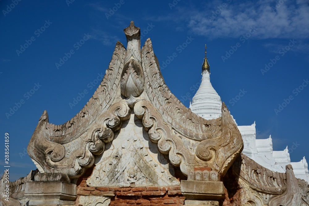 Hsinbyume Pagoda in Mingun Myanmar