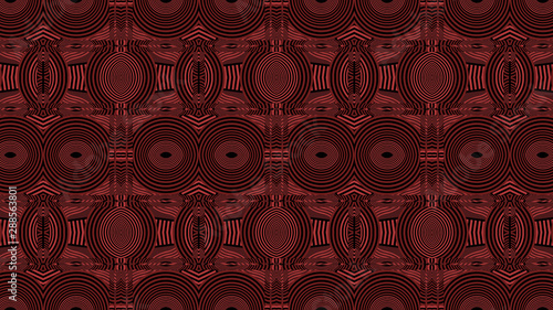 Pattern of a brown and black African fabric, illustration photo