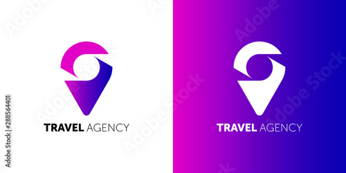 TRAVEL AGENCY LOGO. travel logotype design template. 