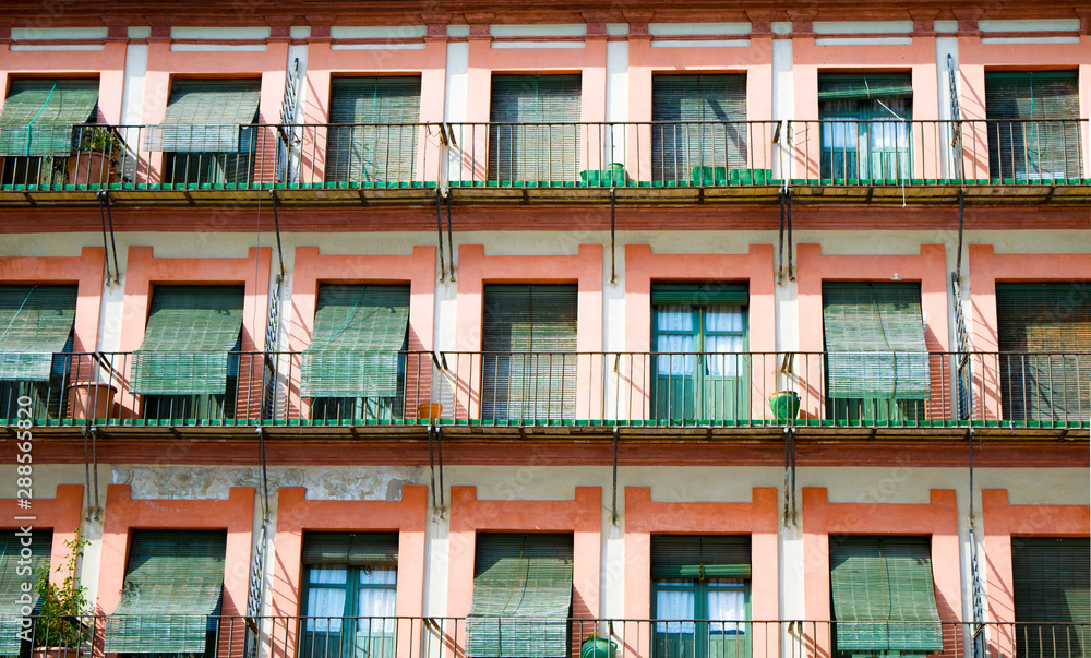 block of flats with traditional spanish windows
