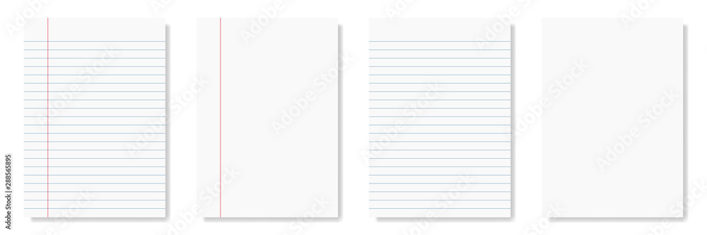 notepad and notebook isolated on white for pattern and design - obrazy, fototapety, plakaty 