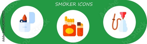 smoker icon set