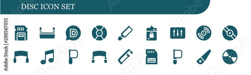 disc icon set