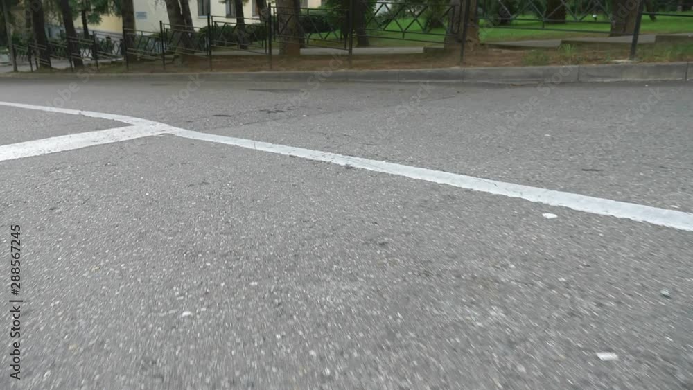 custom made wallpaper toronto digitaltraffic on asphalt, top view, road markings on the roadway