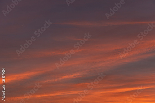 red sky with clouds © Jonathan