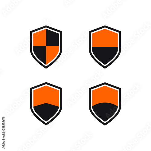 Free Download Shield icon Set Security Symbol Logo Template. Vector Illustration - GFXLoad