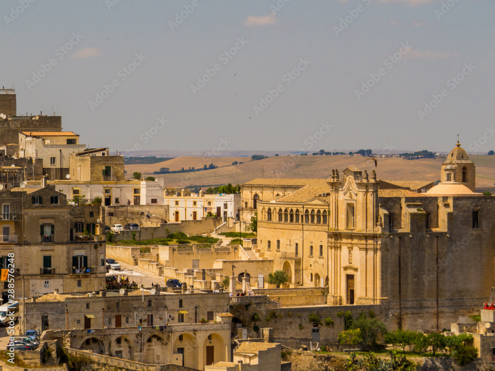 View of Matera, Italy 