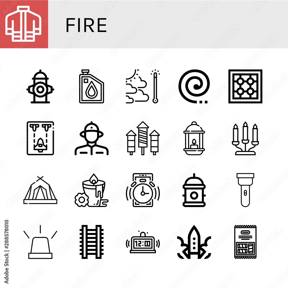 Set of fire icons such as Firefighter uniform, Fire hydrant, Oil, Global warming, Mosquito coil, Stove, Spaceship, Firefighter, Rocket, Lantern, Candelabra, Tent, Candle , fire Set of fire icons such as Firefighter uniform, Fire hydrant, Oil, Global warming, Mosquito coil, Stove, Spaceship, Firefighter, Rocket, Lantern, Candelabra, Tent, Candle , fire
