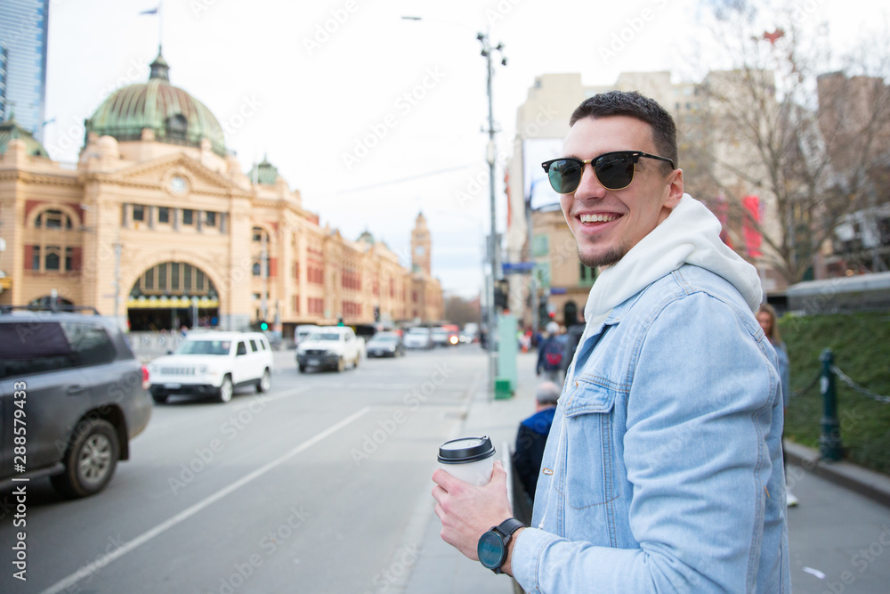 Naklejka premium Winter Lifestyle in Melbourne City
