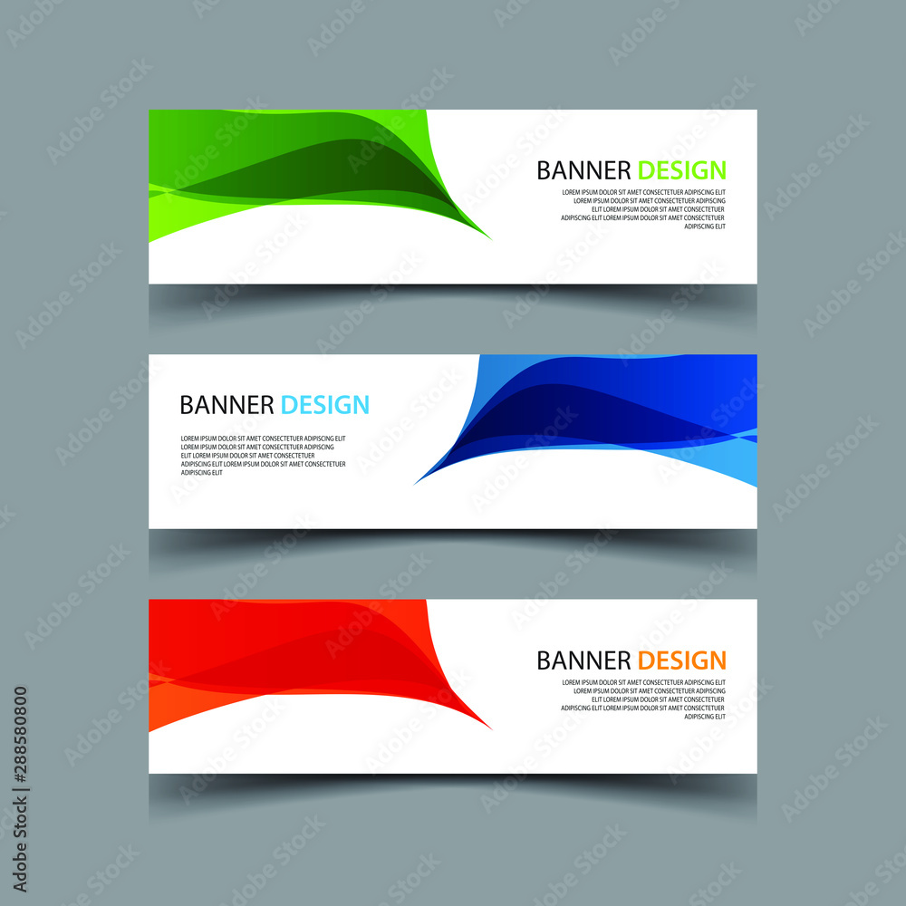 Naklejka premium Vector Abstract design banner web template