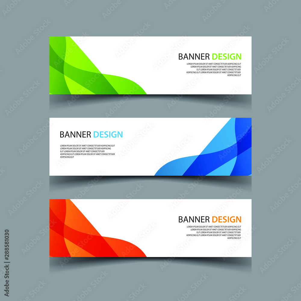 Fototapeta premium Vector Abstract design banner web template