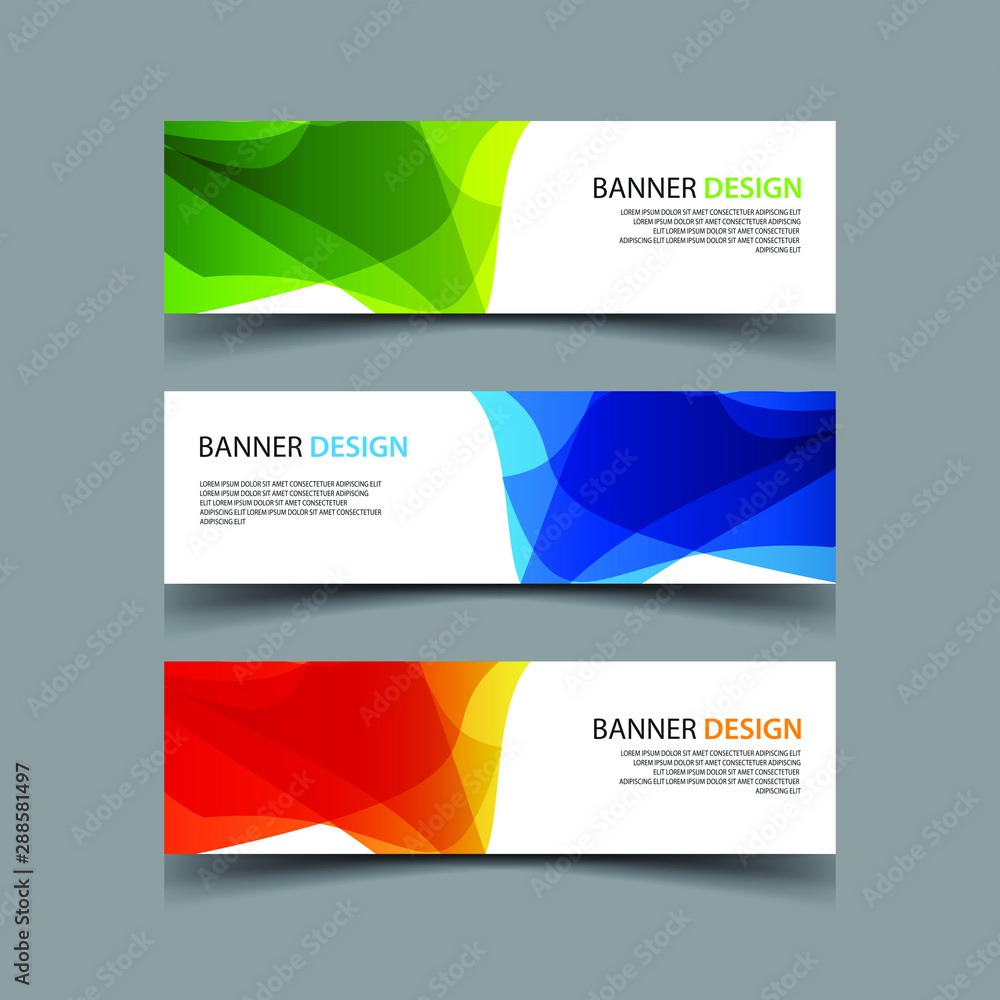Fototapeta premium Vector Abstract design banner web template