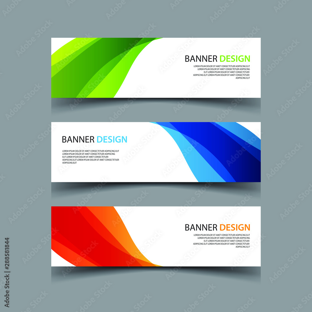 Fototapeta premium Vector Abstract design banner web template