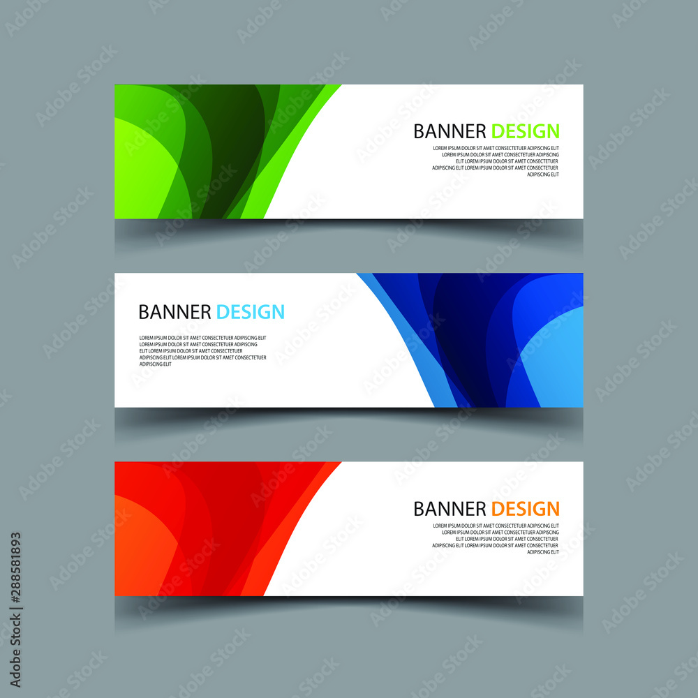 Fototapeta premium Vector Abstract design banner web template